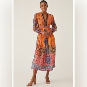 Anthropologie Multicolor Bohemian Dress